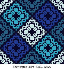 Art seamless pattern. Folk motif. Vector geometric background. Can be used for social media, posters, email, print, ads designs.