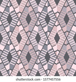 Art seamless pattern. Folk motif. Vector geometric background. Can be used for social media, posters, email, print, ads designs.
