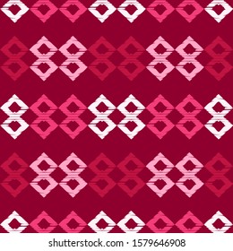 Art seamless pattern. Folk motif. Vector geometric background. Can be used for social media, posters, email, print, ads designs.