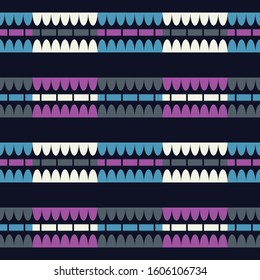 Art seamless pattern. Folk motif. Vector geometric background. Can be used for social media, posters, email, print, ads designs.