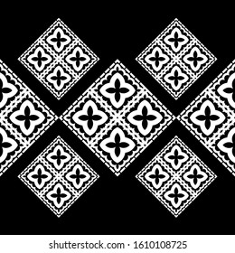 Art seamless pattern. Folk motif. Vector geometric background. Can be used for social media, posters, email, print, ads designs.