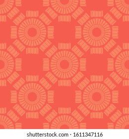 Art seamless pattern. Folk motif. Vector geometric background. Can be used for social media, posters, email, print, ads designs.