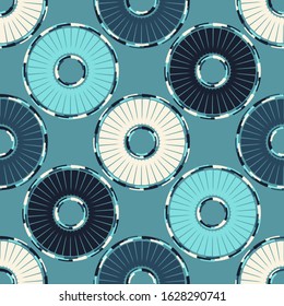 Art seamless pattern. Folk motif. Vector geometric background. Can be used for social media, posters, email, print, ads designs.