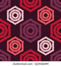 Art seamless pattern. Folk motif. Vector geometric background. Can be used for social media, posters, email, print, ads designs.
