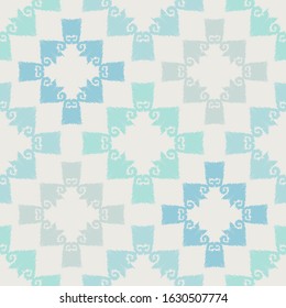 Art seamless pattern. Folk motif. Vector geometric background. Can be used for social media, posters, email, print, ads designs.