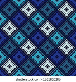 Art seamless pattern. Folk motif. Vector geometric background. Can be used for social media, posters, email, print, ads designs.
