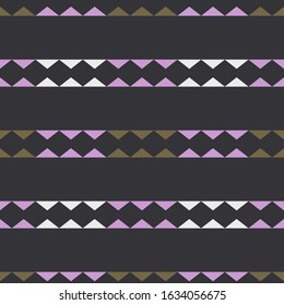 Art seamless pattern. Folk motif. Vector geometric background. Can be used for social media, posters, email, print, ads designs.