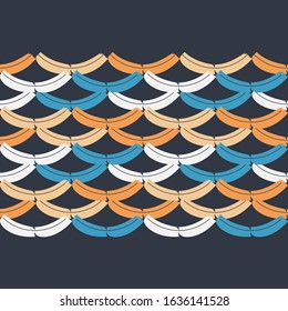 Art seamless pattern. Folk motif. Vector geometric background. Can be used for social media, posters, email, print, ads designs.