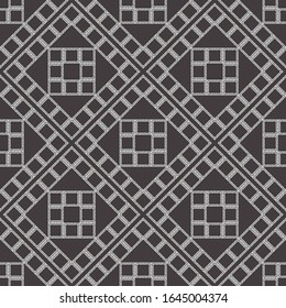 Art seamless pattern. Folk motif. Vector geometric background. Can be used for social media, posters, email, print, ads designs.