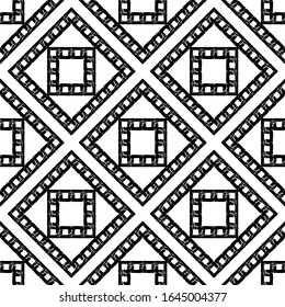 Diseño sin fisuras. Motivo popular. Fondo geométrico vectorial. Puede ser usado para medios sociales, afiches, correo electrónico, impresión, diseños de anuncios.