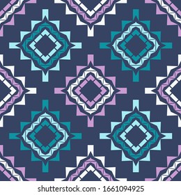 Art seamless pattern. Folk motif. Vector geometric background. Can be used for social media, posters, email, print, ads designs.