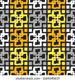 Diseño sin fisuras. Motivo popular. Fondo geométrico vectorial. Puede ser usado para medios sociales, afiches, correo electrónico, impresión, diseños de anuncios.