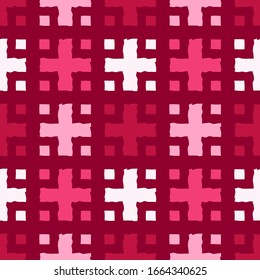 Art seamless pattern. Folk motif. Vector geometric background. Can be used for social media, posters, email, print, ads designs.