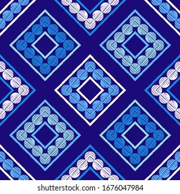 Art seamless pattern. Folk motif. Vector geometric background. Can be used for social media, posters, email, print, ads designs.