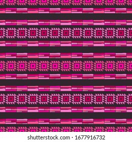 Art seamless pattern. Folk motif. Vector geometric background. Can be used for social media, posters, email, print, ads designs.