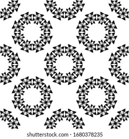 Art seamless pattern. Folk motif. Vector geometric background. Can be used for social media, posters, email, print, ads designs.