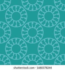 Kunstnahtloses Muster. Folkloremotiv. geometrischer Hintergrund der Vektorillustration. Kann für Social Media, Poster, E-Mail, Print, Werbedesigns verwendet werden.