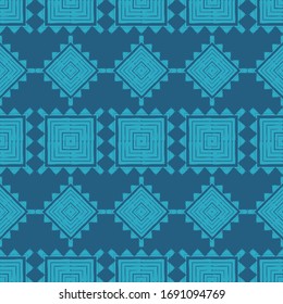 Art seamless pattern. Folk motif. Vector geometric background. Can be used for social media, posters, email, print, ads designs.
