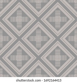 Art seamless pattern. Folk motif. Vector geometric background. Can be used for social media, posters, email, print, ads designs.