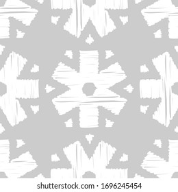 Art seamless pattern. Folk motif. Vector geometric background. Can be used for social media, posters, email, print, ads designs.