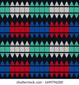 Art seamless pattern. Folk motif. Vector geometric background. Can be used for social media, posters, email, print, ads designs.