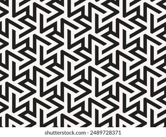 Arte de patrón sin costura. Formas de línea geométrica Patrones repetidos de fondo de Vector imprimible.