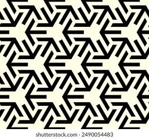 Arte de patrón sin costura. Formas de línea geométrica Patrones repetidos de fondo de Vector imprimible.