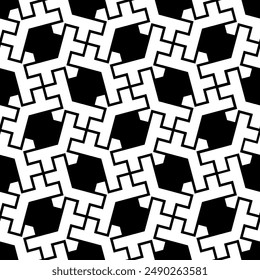 Arte de patrón sin costura. Formas geométricas Patrones repetidos de fondo de Vector imprimible.