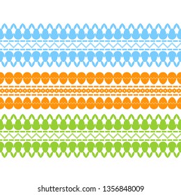 Art seamless pattern. Happy Easter! Simple design. Vector geometric background. Can be used for social media, posters, email, print, ads designs.