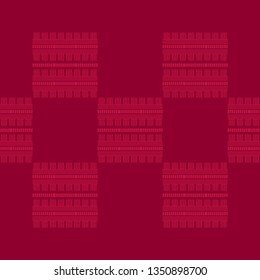 Art seamless pattern. Lace. Color - red. Simple design. Vector geometric background. Can be used for social media, posters, email, print, ads designs.