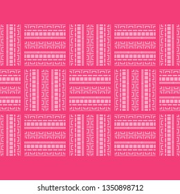 Art seamless pattern. Lace. Color - red. Simple design. Vector geometric background. Can be used for social media, posters, email, print, ads designs.