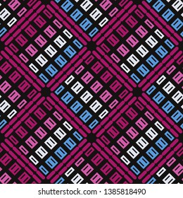 Art seamless pattern. Multicolored. Simple design. Vector geometric background. Can be used for social media, posters, email, print, ads designs.