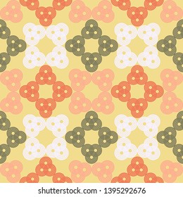 Art seamless pattern. Multicolored. Simple design. Vector geometric background. Can be used for social media, posters, email, print, ads designs.