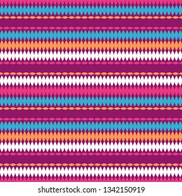 Art seamless pattern. The shapes of the petals. Color - maroon, blue, yellow, white. Ethnic print. Boho. Traditional ornament. Folk motif. Can be used for social media, posters, email, print.
