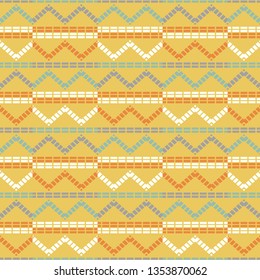Art seamless pattern. Theme - autumn. Color - yellow, gray. Simple design. Vector geometric background. Can be used for social media, posters, email, print, ads designs.