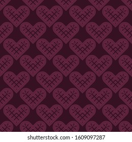 Art seamless pattern. Valentine's day. Vector geometric background. Can be used for social media, posters, email, print, ads designs.