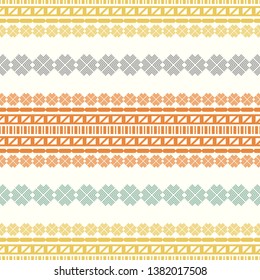 Art seamless pattern. Winter and snowflakes. Multicolored. Simple design. Vector geometric background. Can be used for social media, posters, email, print, ads designs.