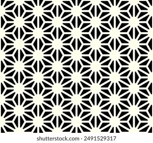 Art of Seamless stencil patterns. Geometric Shapes Repeating pattern of printable vector.