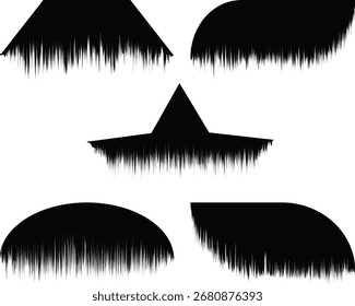 Ilustración de diseño negro de forma de arte
