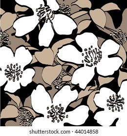 art sketching black and white floral drawing graphic pattern