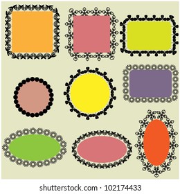 art sketching paper speech bubbles vector