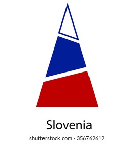 Art Slovenia flag christmas tree