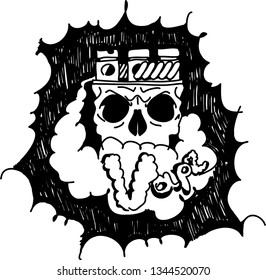 The Art of Smoking skull