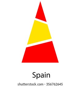 Art Spain flag christmas tree