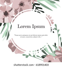  art spring background with abstract flowers. summer abstract flowers