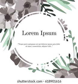  art spring background with abstract flowers. summer abstract flowers