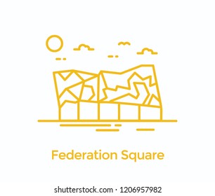 An art square in australia federation square 
