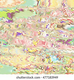 Art square mosaic background vector illustration. EPS 10