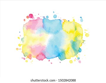 art stroke watercolor background.vector creative illustration.