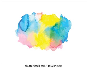 art stroke watercolor background.vector creative illustration.
